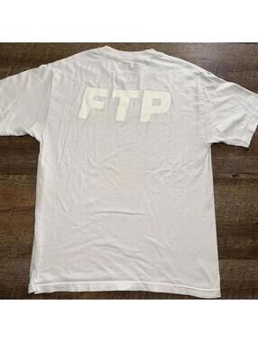 FTP White / Cyan Logo T-Shirt